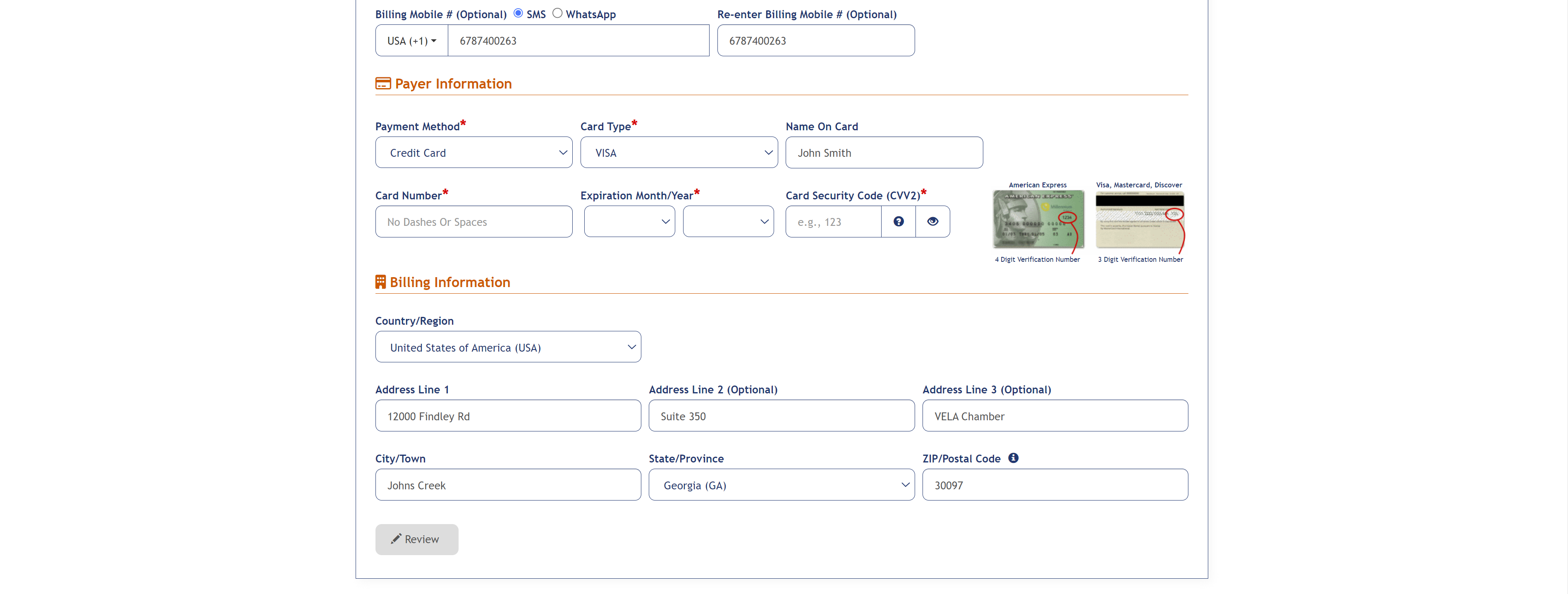Payments via Thirdparty - VELA Admin Guide